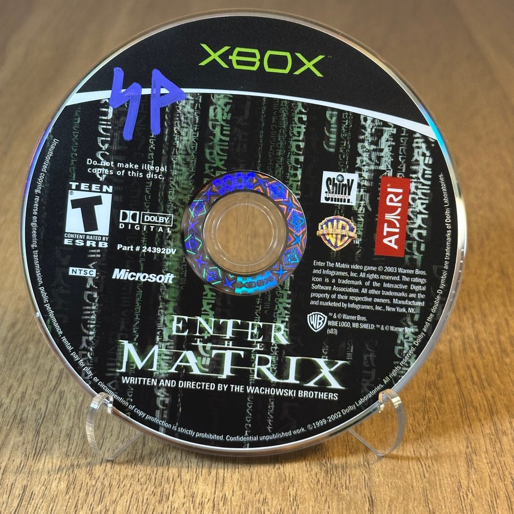 Atari Enter The Matrix Good Xbox One Size Black Action Adventure 24392DV